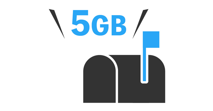 5GBの大容量