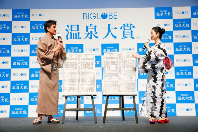 温泉デートについて語る原田さんと壇蜜さん