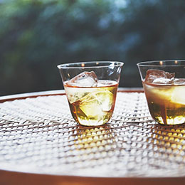 お風呂上がりの梅酒は格別…！もちろん、おかわりし放題です。嬉しい。