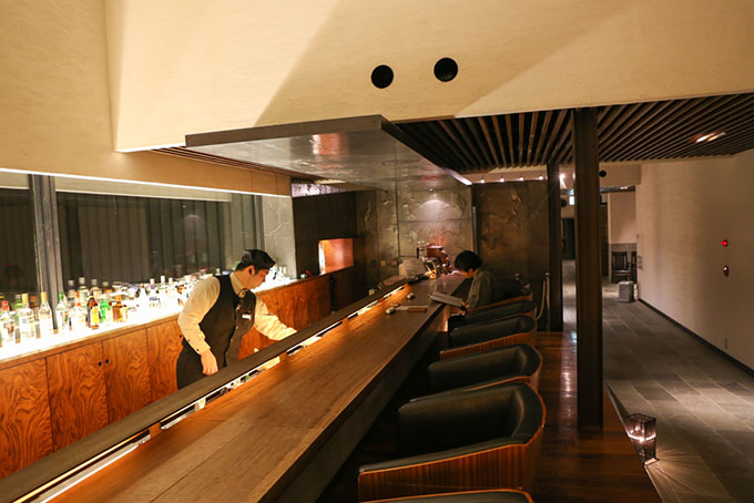 雪景色を楽しめるBar