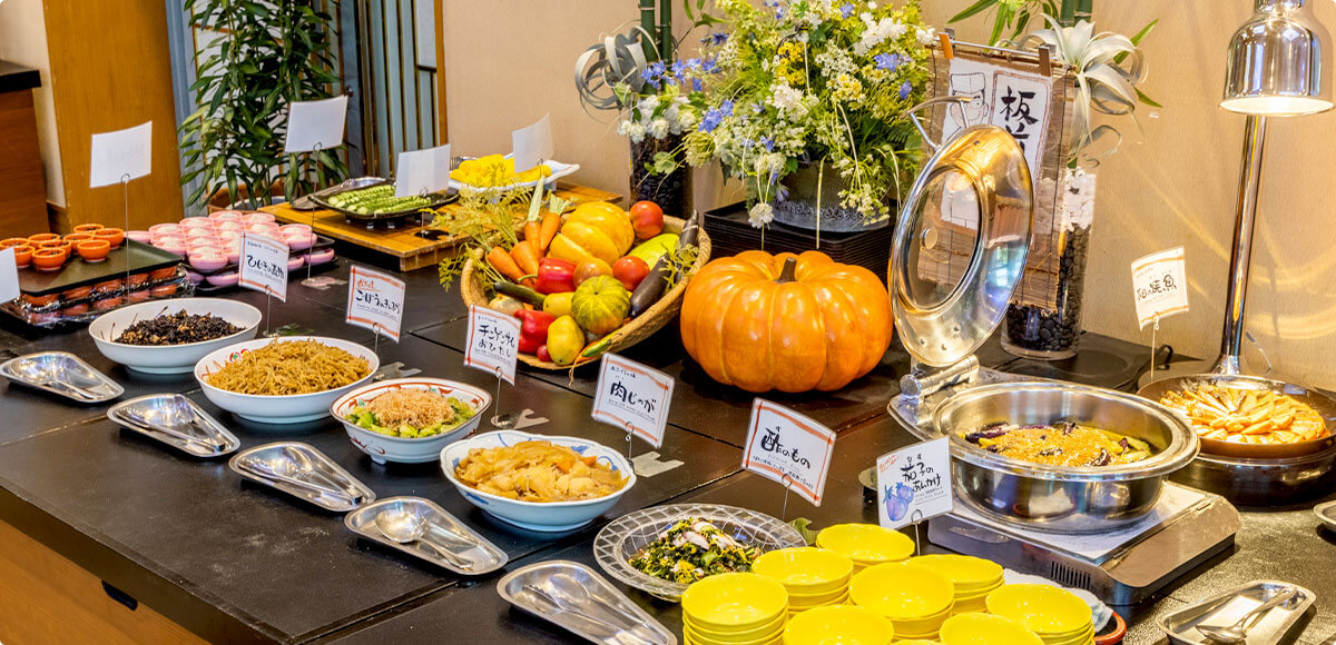 朝食バイキング