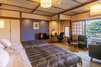 楽水和室ツインベッドタイプ