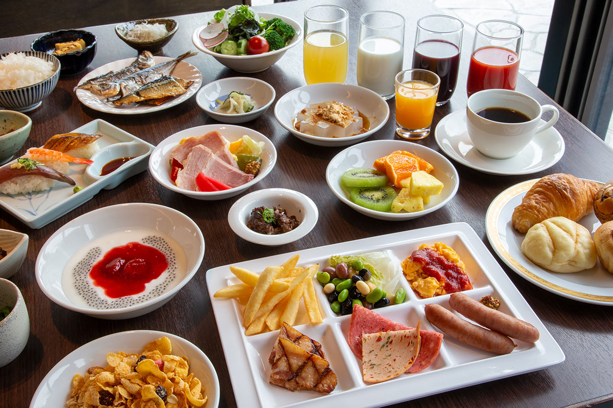 朝食ブッフェ一例