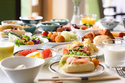 佐勘の朝食ビュッフエ「プレミアムモーニング」