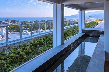 展望足湯庭園