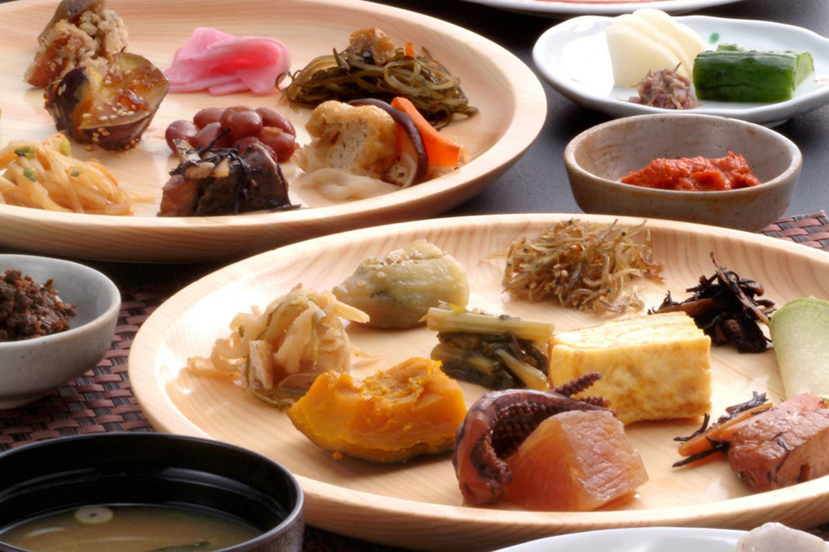 朝食バイキング